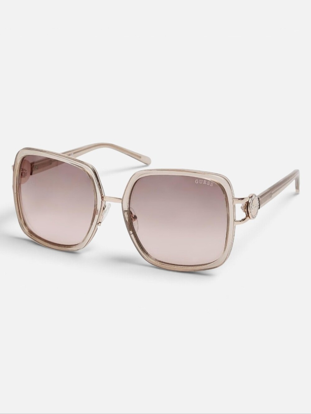 GUESS Women's Blush Square Sunglasses with Gradient Lenses